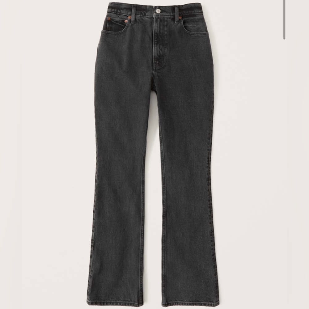 Abercrombie curve love “Ultra high rise vintage flare jeans”